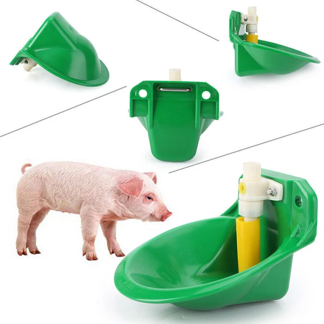 Automatic Water Drinker Waterer Bowl Fit Pig Goat Sheep Piglet Livestock Plastic