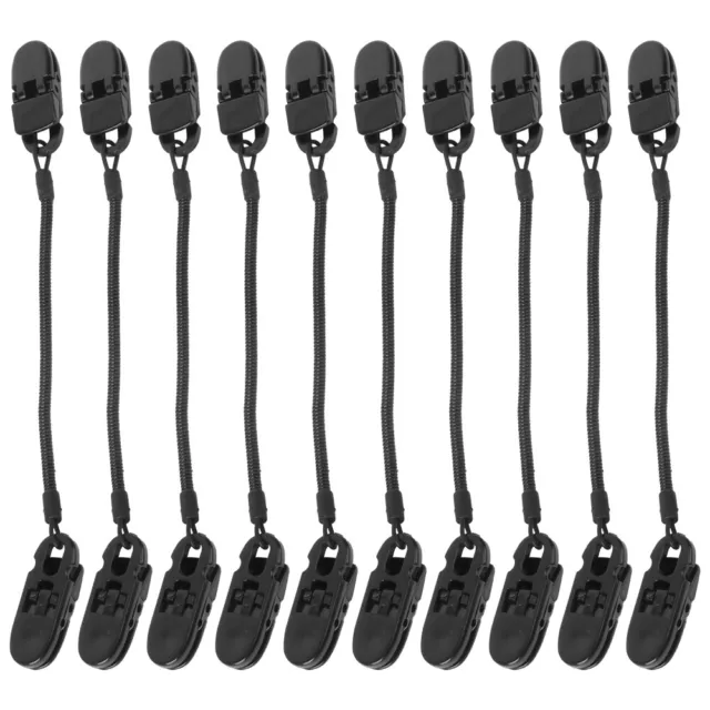 10pcs Del Cappello Di Pesca Di Clip Pesca Fermo Antivento Clip