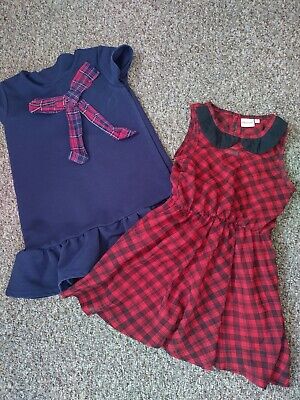 Girls Next/Blue Zoo Checked Dresses bundle 3-4 Years