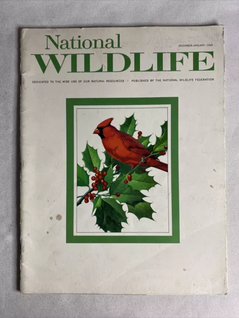 1965 Dec-Jan, Nacional Wildlife Revista, Last Soporte De Rojo Gigantes (MH589)