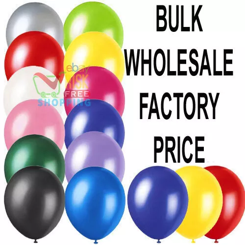 100 LARGE PLAIN 10" BALLOONS BALLONS helium BALLOONS Quality Bday Wedding BALOON