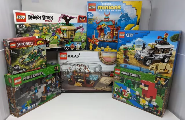 LEGO Bundle x7 Sets Ideas Ship in a Bottle (21313) 60267 75550 75823 - Unchecked