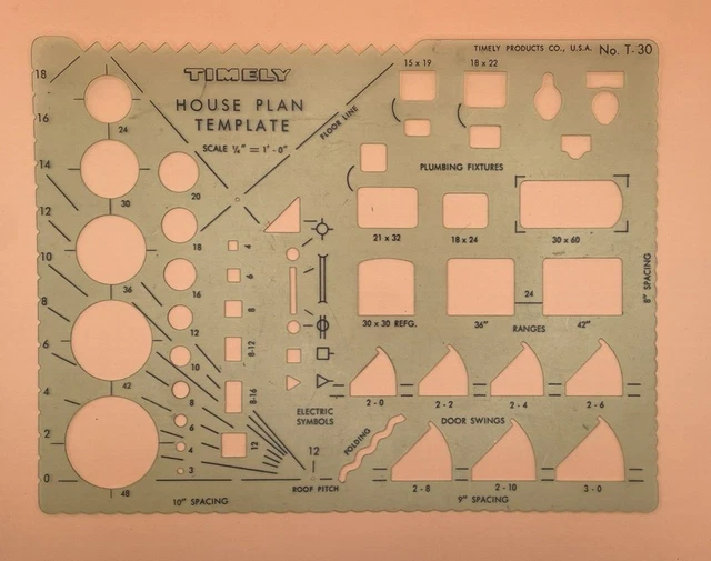 vintage-house-plan-template-no-30-timely-drafting-template-7-95-picclick