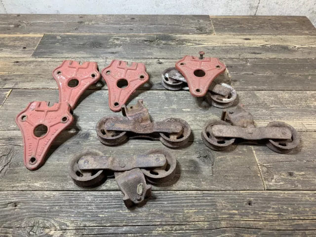 Allith Prouty co barn door pulley pullies vintage antique sliding door