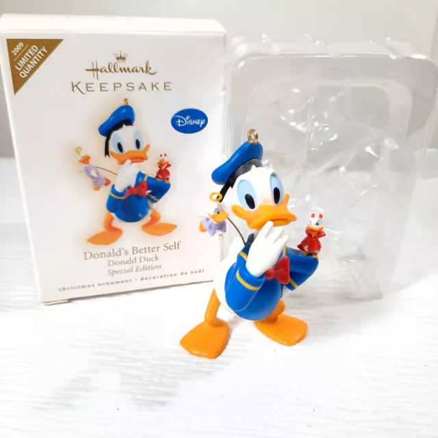 Hallmark Donald's Better Self 2009 Christmas Ornament Disney Limited Donald Duck