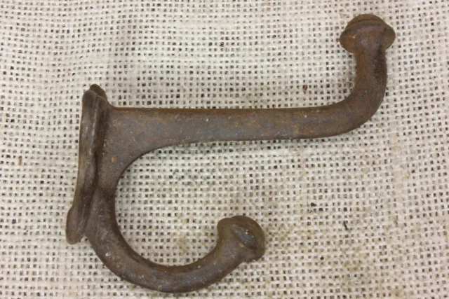 Old Coat Hook Acorn Tipped Hat School House Farm 1880’s Rustic Heavy Duty Iron