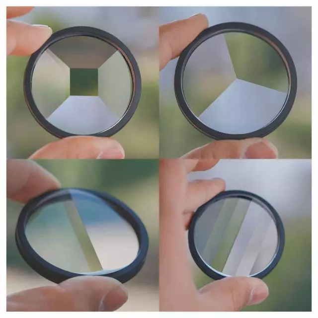 Camera Prism Filter Split Kaleidoscope 49mm Photography Accessories✨j