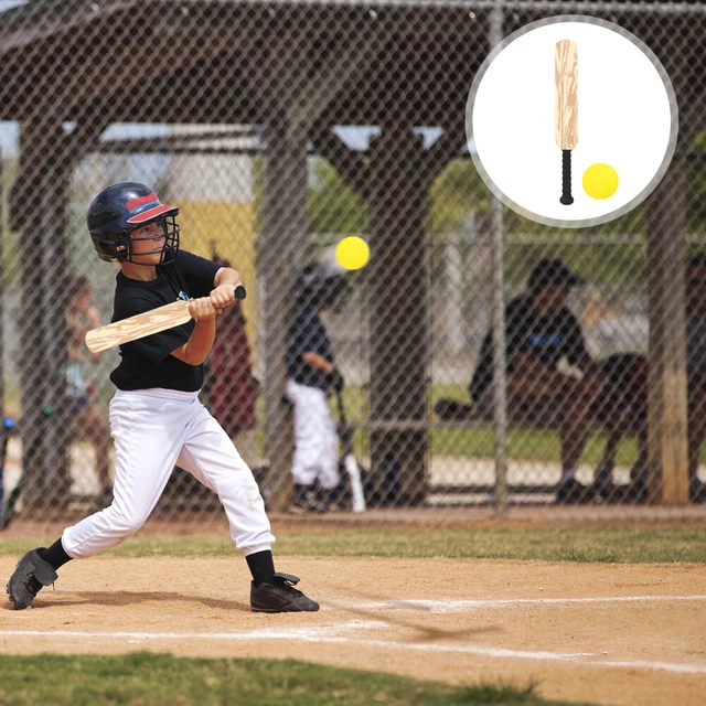 Baseball Toy Plastics Cricket Bat Set Colored Balls Child Toddler