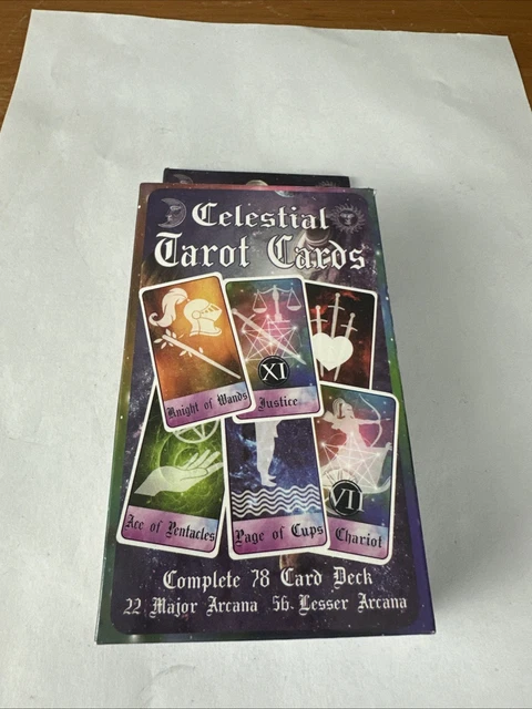 CELESTIAL TAROT CARD Deck Complete 78 Card Deck Metaphysical £10.19 ...