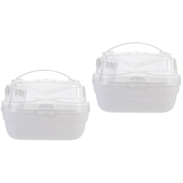 2 Pack Small Animal Carrying Bag Hamster Cage Travel Tote Bags Pet