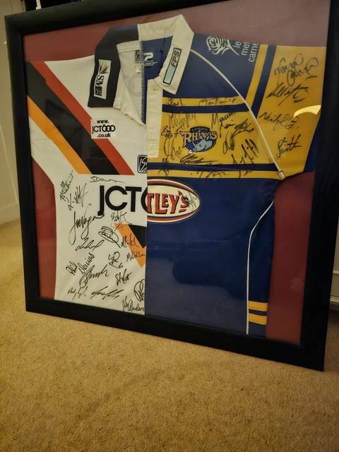 Bradford Bulls  / Leeds Rhinos signed Shirt 2005 Challenge Cup Final