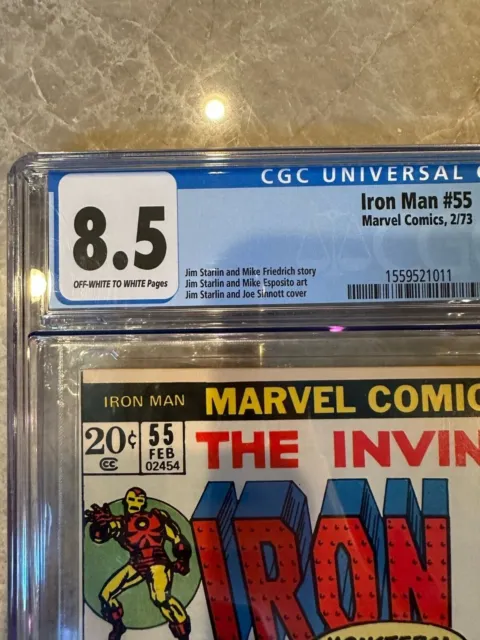 The Invincible Iron Man 55 CGC 8.5 2
