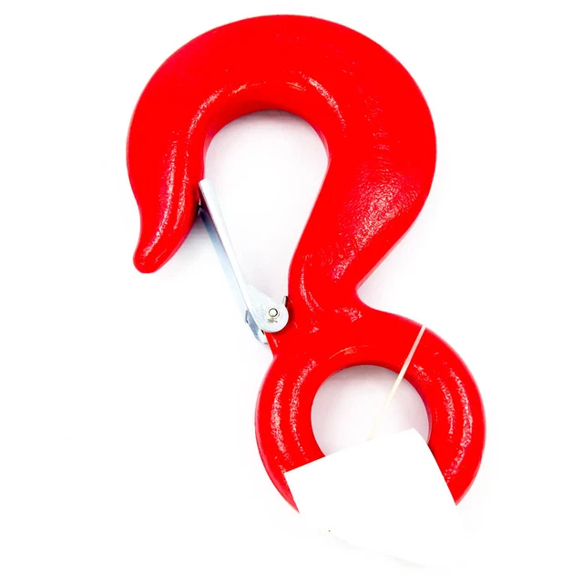 2YNX7 3/4" Alloy Steel Slip Hook, Spring-loaded Latch, 80 Grade, 28300 Lb WLL