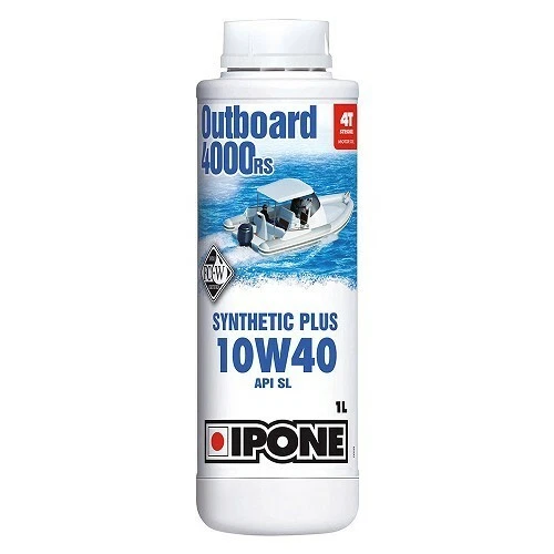 Huile moteur pour bâteaux IPONE OUTBOARD 4000RS 10W40 - semi-synthétique - 1 ...