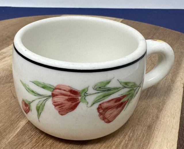 Southern Pacific Railroad Line Prairie Mountain Wildflowers Mug Cup 1931, one
