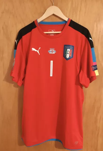 N.1 BUFFON MAGLIA Nazionale Italia Match Worn EURO 2016 Germania