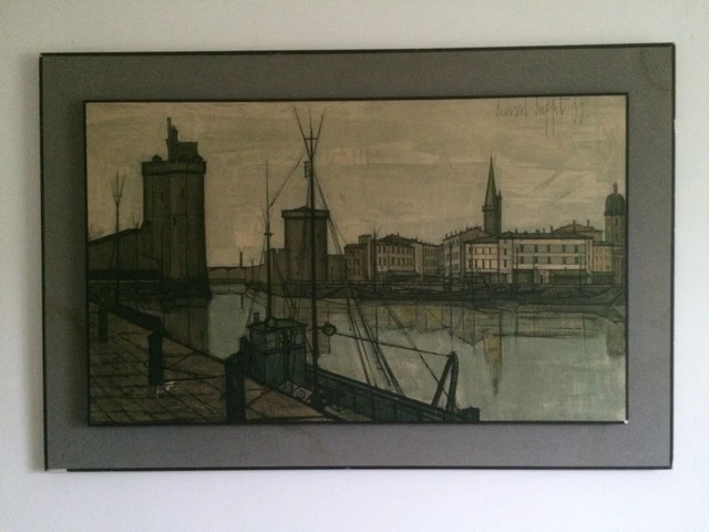 BERNARD BUFFET - Le port de La Rochelle (sérigraphie