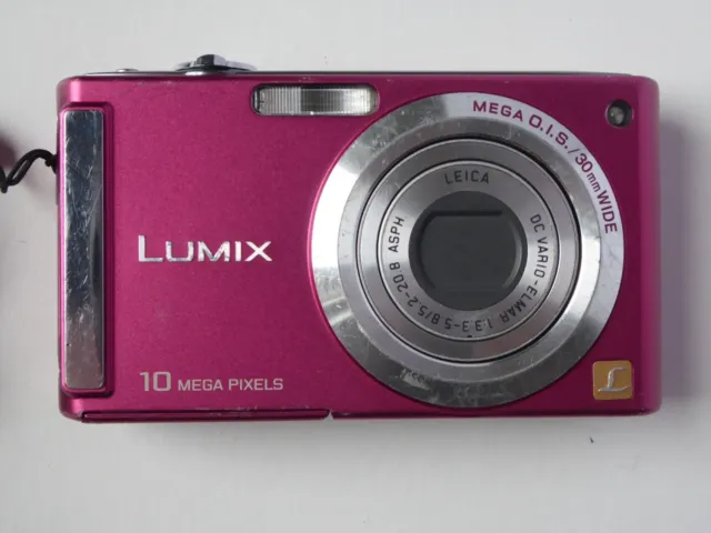 Panasonic LUMIX DMC-FS5 10MP Digital Camera - Pink - Tested and working