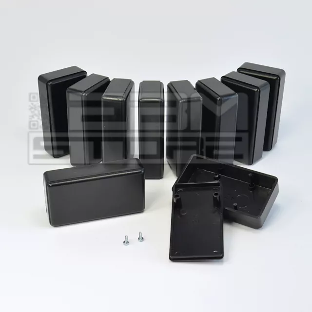 10 pz Contenitore 78x39x22 mm - custodia per elettronica in ABS nero - ART. GE20