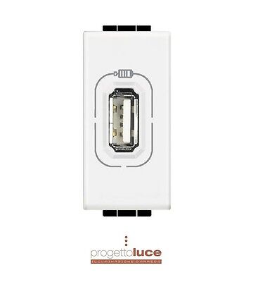 USB CARICATORE CHARGER 1,1A BIANCO LIGHT N4285C1 Bticino BTICINO LIVING LIGHT 