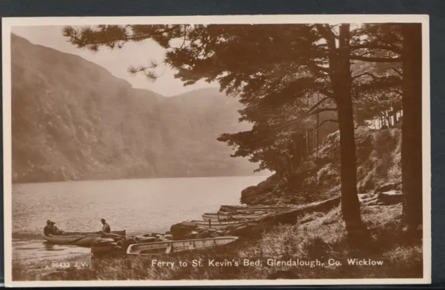 Ireland Postcard - Ferry To St Kevin's Bed, Glendalough, Co Wicklow    RS9289
