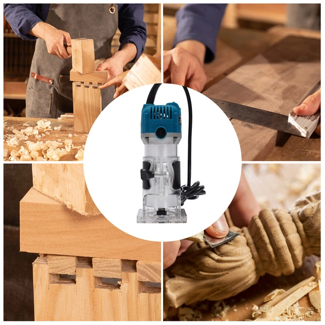 30000RPM Electric Hand Trimmer Palm Router Laminate Wood Laminator Tool Saws USA