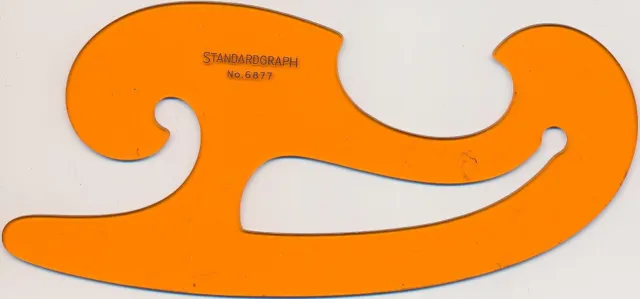 Standardgraph Schablone Burmester-Kurve 6877 groß