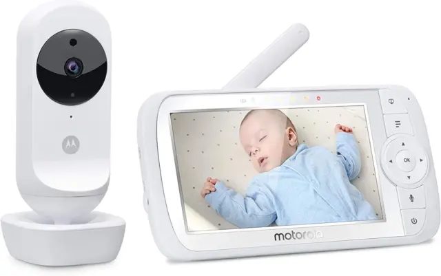 Motorola Nursery Ease 35: Baby Monitor Videocamera Babyphone con schermo da...