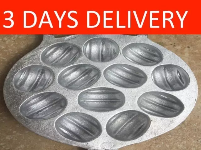 Russian Oreshki Oreshnitsa Walnut Oreshnica Cookie Maker Mold Орешница Nuts Form