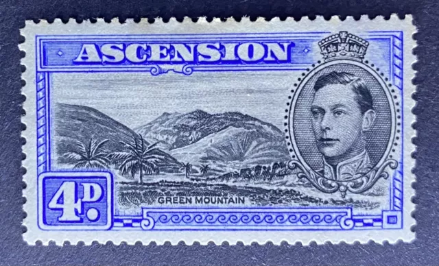 Ascension - KGVI 1938-53 - 4d Mountaineer Flaw - SG42cda - MH (Cat.£1000)