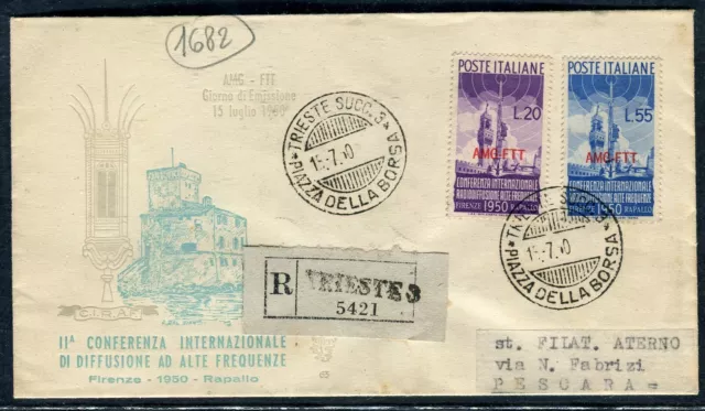 FDC Venetia Club Trieste A 1950 Diffusion - Neuve En Racco Avec