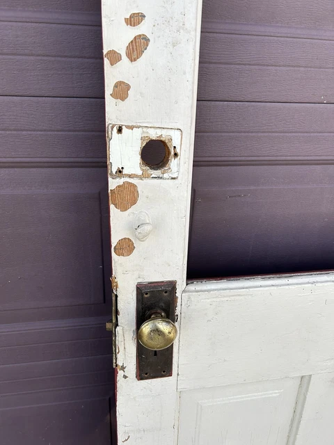 Antique Vintage Wood Entry Door 11