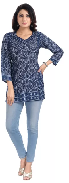 MID576 100% Polyster Kurtis for Women Ethnic Kurti Tunic Kurta Shirt Dress