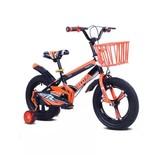 Kids Bike Children Bicycle with Stabilisers Double Brakes for Boys 12 14 16 inch 2