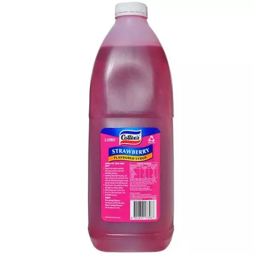 Cottees Strawberry Flavouring Syrup 3L | Topping, Milkshake, Thickshake