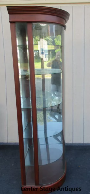 63369 Modern Mahogany Corner China Cabinet Curio REINISCH Furniture 63369 Modern Mahogany Corner China Cabinet Curio REINISCH Furniture
