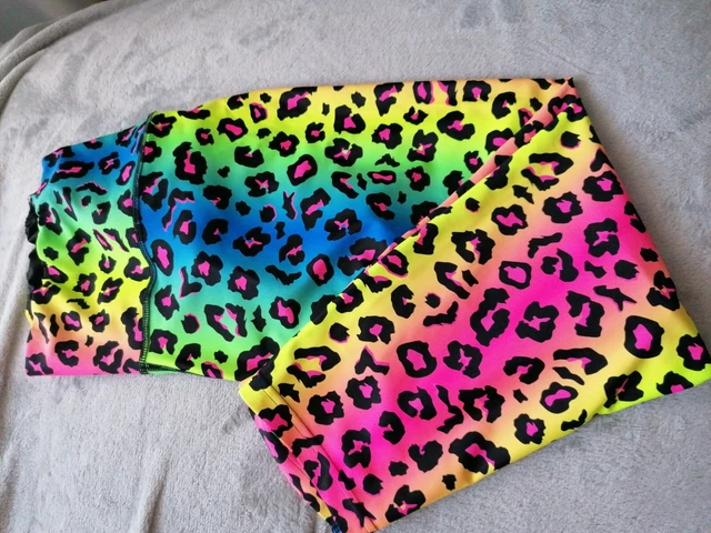 Neon animal print leggings sales
