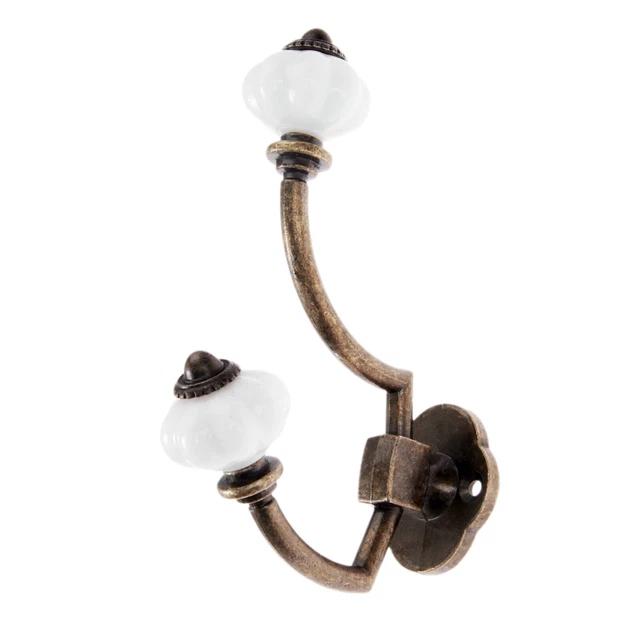 Antique Bronze Wall Hooks Holder Decorative Coat Rack Hat Towel Clothes Hook