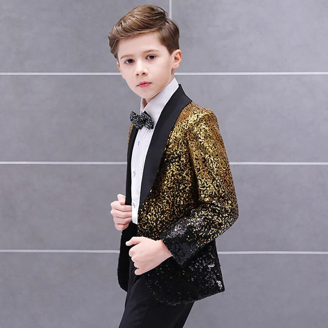 Blazer Slim à Sequins Pour Garçon - Taille Unique (enfant) - Neuf Sans étiquettes - Multicolore