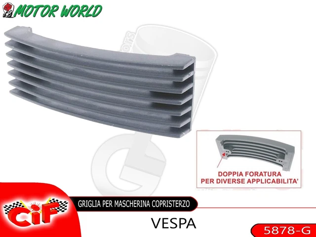 Mascherina Griglia Cromata Per Vespa PX - Copri Clacson E Protezione Per Faro Anteriore - Foto 2