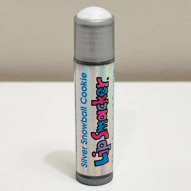 Bonne Bell Lip Smackers Vintage Silver SnowBall Cookie Jewel Lips Y2K