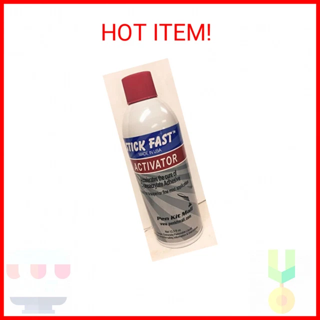 Stick Fast Aerosol Activator Multipurpose Adhesive Spray, Clear, 12.5 Ounces