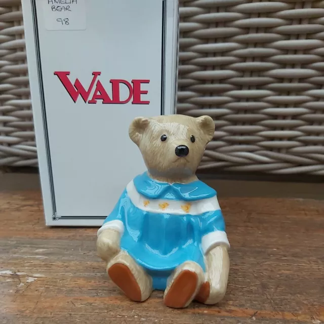 Wade International Collectors Club OIWCC AMELIA TEDDY BEAR Boxed TOY BOX SERIES