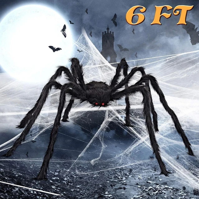 HALLOWEEN SPIDER GIANT Hairy Scary Virtual Realistic Posable Spiders 6