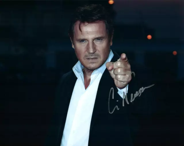 Liam Neeson Signed 8x10 Picture Autographed Photo with COA