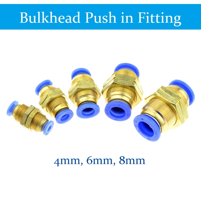 BULK FITTING BULKHEAD connector connector compressed air pneumatics ...