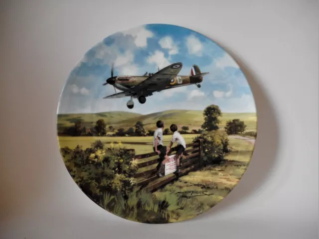 ROYAL DOULTON PLATE - SPITFIRE COMING HOME - 205mm