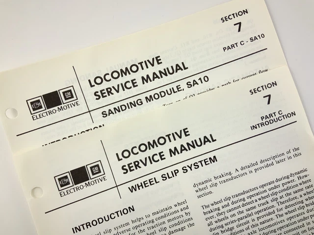 Wheel Slip System Sanding Module Locomotive Service Manual SD40-2 1983 EMD AA234