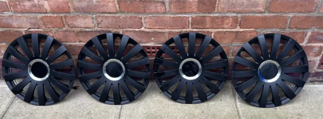 Full set of  14" universal wheel trims hub caps fits various cars