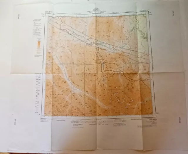 Canadian Dept Mines & Resources Liard River Aeronautical Map October 1973